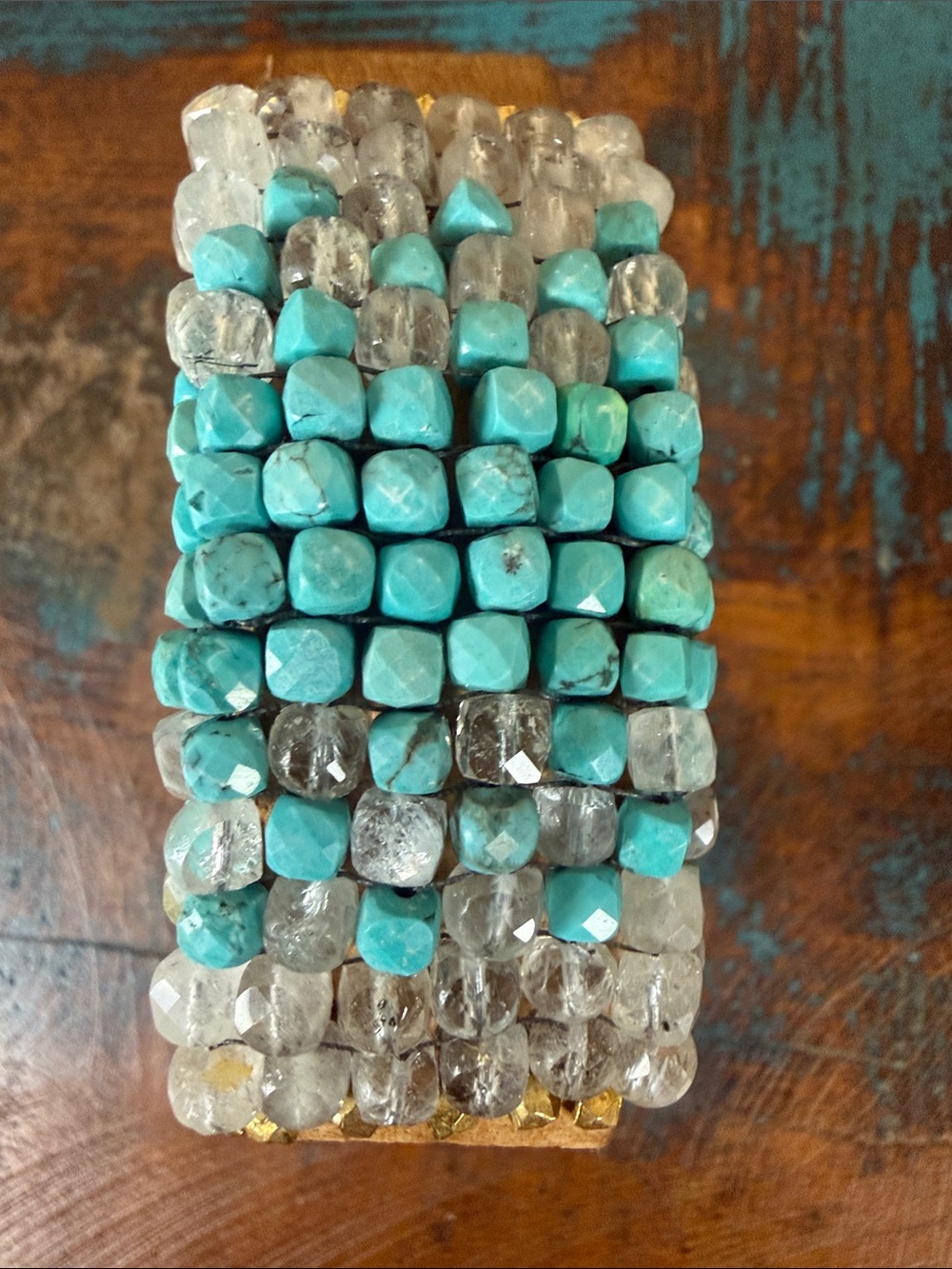 “Verdigris” leather cuff bracelet. New with tags from Sundance - Picture 3 of 5